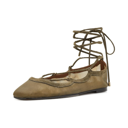 Madewell The Greta Lace-Up Ballet Flat in Mesh