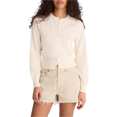 Madewell Button-Front Cardigan in 100% Cotton