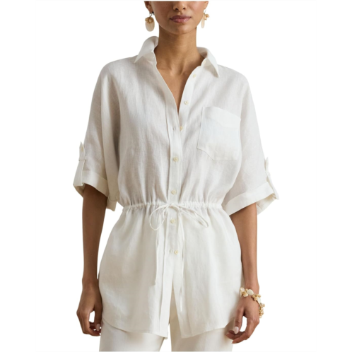 POLO RALPH LAUREN Linen Roll-Tab Sleeve Tunic