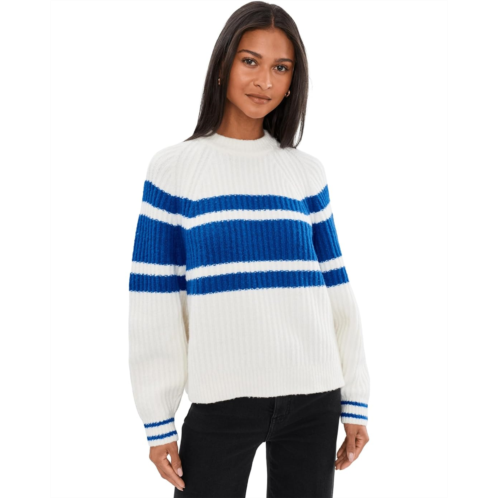 Madewell Stripe Apres Stevie Cozy Cotton Pullover