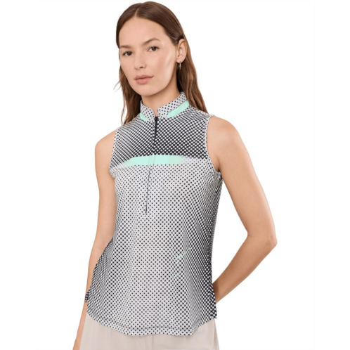 Womens Jamie Sadock Optic Dot Print Sleeveless Top