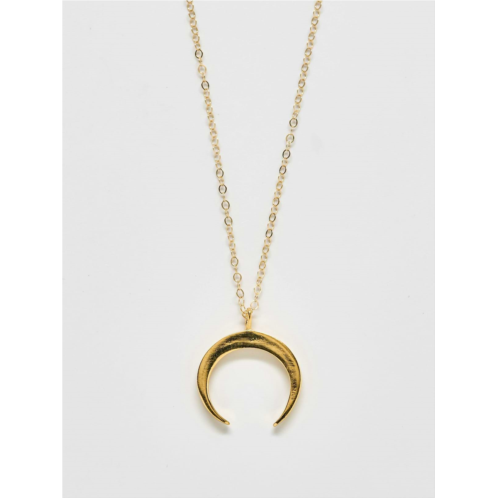 Gap Admiral Row Gold Crescent Moon Necklace