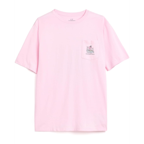 Boys Vineyard Vines Kids Edgartown Stripe Flag Surfer Short Sleeve Tee (Toddler/Little Kid/Big Kid)