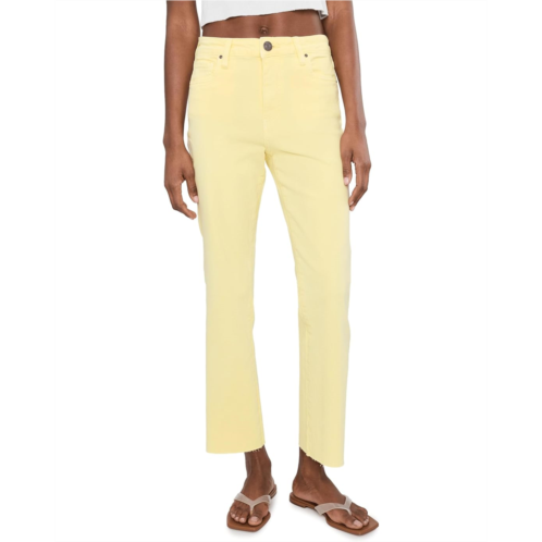 KUT from the Kloth Kelsey High-Rise Ankle Flare with Raw Hem
