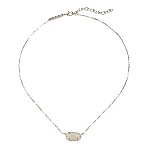 Kendra Scott Elisa Statement Silver Pendant Necklace