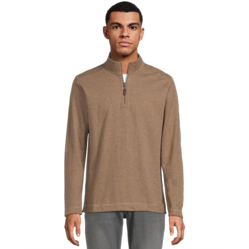 Mens Johnston & Murphy Reversible Solid Quarter-zip