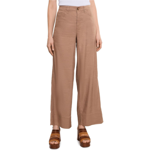 NYDJ Petite Five-Pocket Wide Leg Trouser Pants