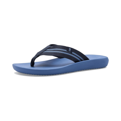 Mens FitFlop Iqushion Two-Stripe Webbing Flip-Flops