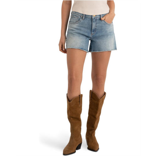 KUT from the Kloth Jane High-Rise Long Shorts w/ Fray Hem