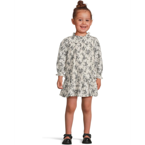 Girls Janie and Jack Twill Floral Dress (Infant)