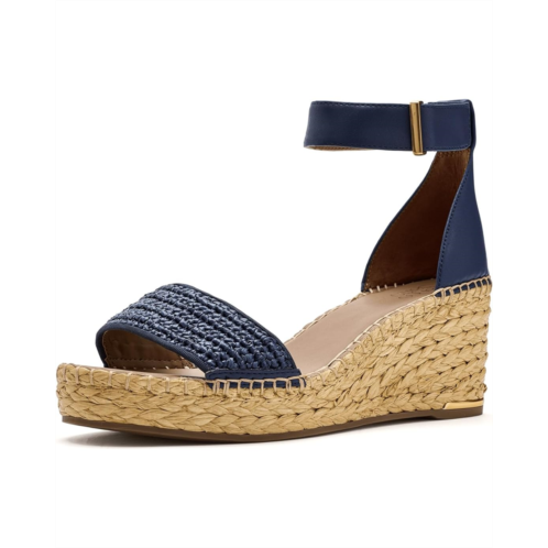 Franco Sarto Clemens Raffia Espadrille Wedge Heel Sandals