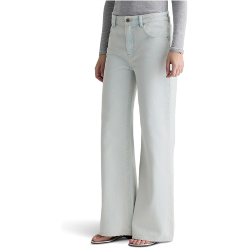 AG Jeans Saige Mid-Rise Wide Leg in Luminance