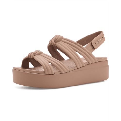 Womens Crocs Brooklyn Knot Low Wedge