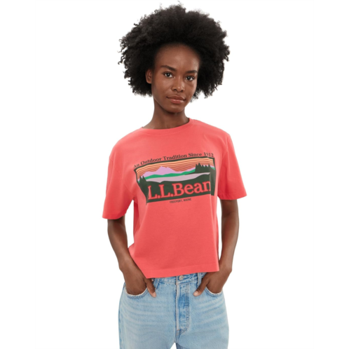 L.L.Bean Womens LLBean Sunday Sunwashed Crew Tee