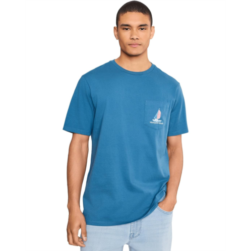 Mens Vineyard Vines Americana Sail Short Sleeve Tee