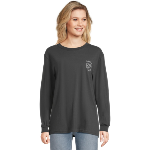 Salty Crew Heart Shark Long Sleeve Boyfriend Tee