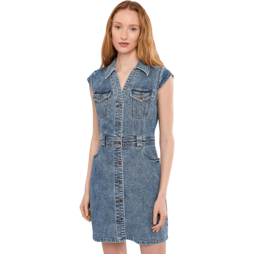 KUT from the Kloth Ruth- Denim Front Dress With Flared Sleeve