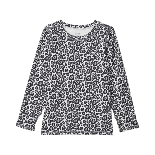 Girls Hot Chillys Kids Micro-Elite Chamois Printed Crew Neck (Little Kids/Big Kids)