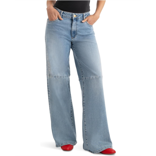 KUT from the Kloth Jodi High-Rise Straight Leg Side Inset Bottom Piece