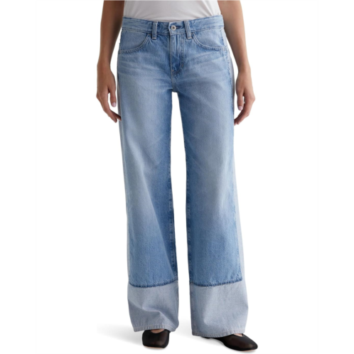 Womens AG Jeans Adria Low Rise Baggy Wide Leg in Mondrian