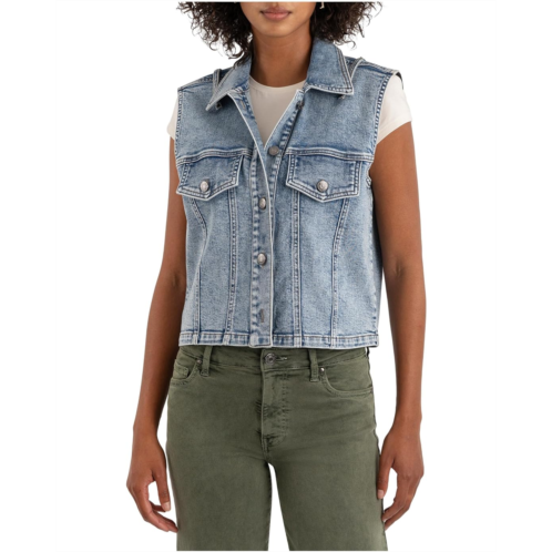 KUT from the Kloth Frankie- Button Front Vest With Flap