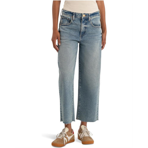 KUT from the Kloth Gwen High-Rise Wide Leg Slouchy Raw Hem 5 Pockets