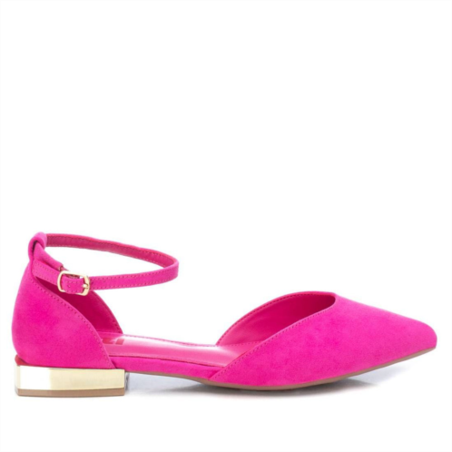 XTI womens suede pointy toe ballet flats by _
