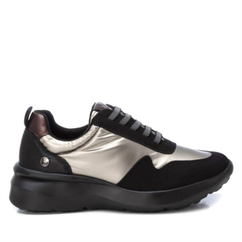 Xti womens trainer sneakers in black