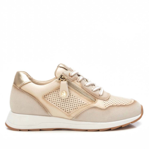 Xti womens casual sneakers in beige