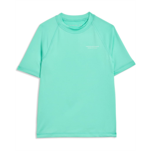 Boys abercrombie kids Core Short Sleeve Rashguard (Big Kids)