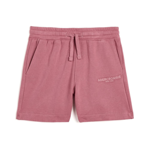 Boys abercrombie kids Sunfaded Fleece Shorts (Big Kids)