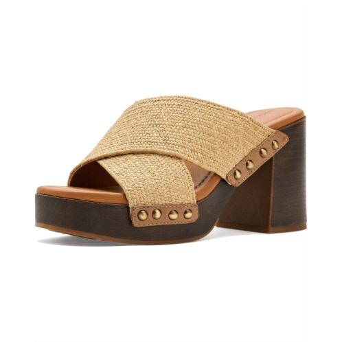 Lucky Brand Casyna Cross Strap Studded Heel Sandals