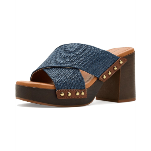 Lucky Brand Casyna Cross Strap Studded Heel Sandals
