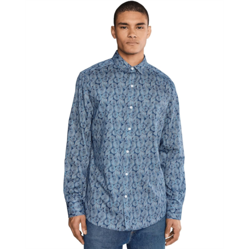 Mens Johnston & Murphy Printed Cotton Shirt