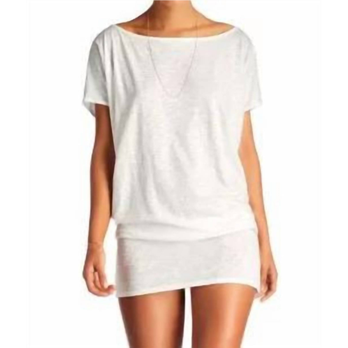 Vitamin A isla tunic in white