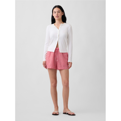 Gap 4 Pull-On Linen-Blend Shorts