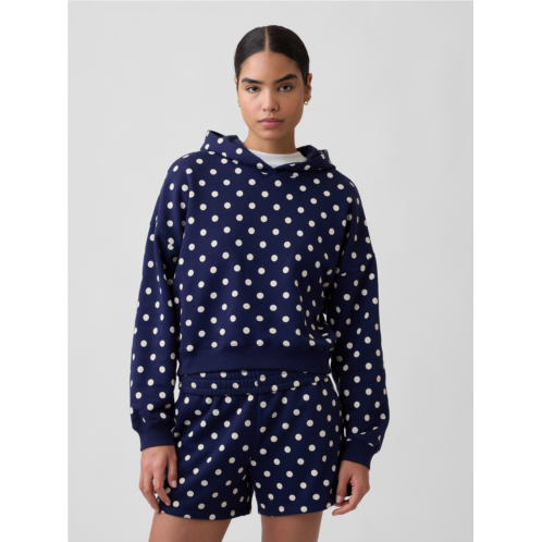 Relaxed Gap Mini-Logo Cropped Hoodie