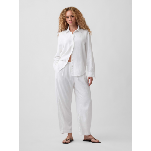Gap Mid Rise Pull-On Barrel Pants
