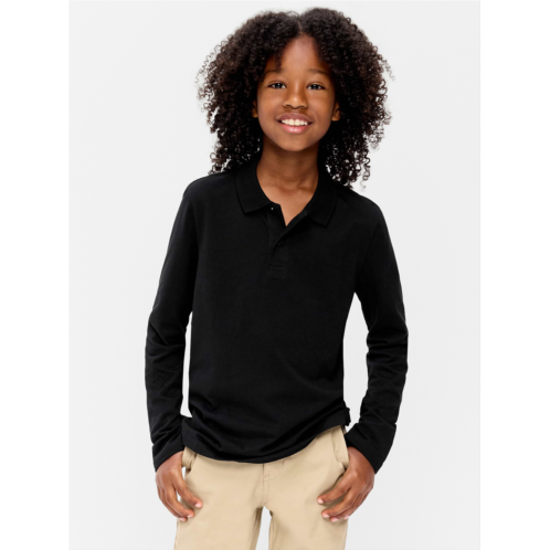 OldNavy School Uniform Long-Sleeve Polo Shirt for Boys