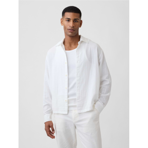 Gap Gauze Shirt in Boxy Fit