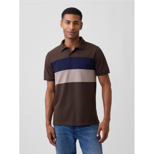 Gap Colorblock Stretch Pique Polo Shirt