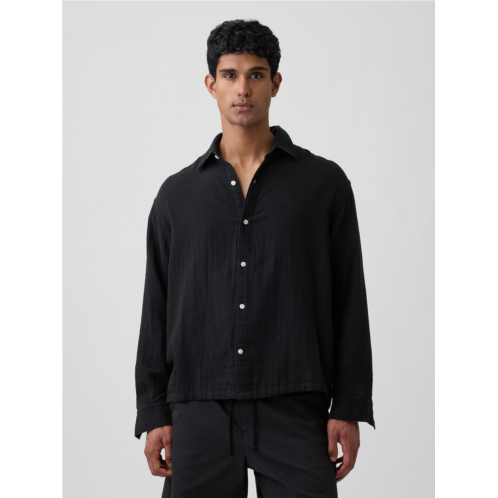 Gap Gauze Shirt in Boxy Fit