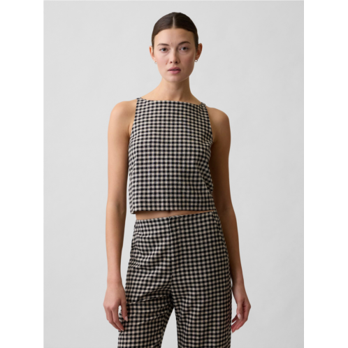 Gap Linen-Blend Apron Top