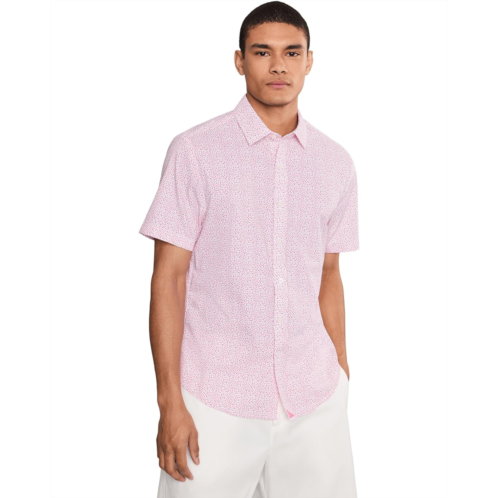 Mens UNTUCKit Short Sleeve Brookstone Performance Printed Shirt