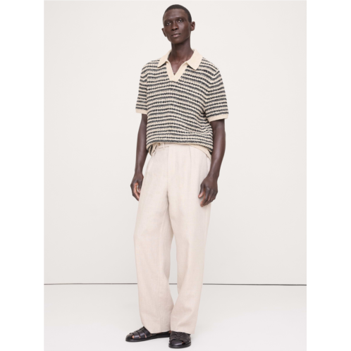 Bananarepublic Boucle Stripe Sweater Polo