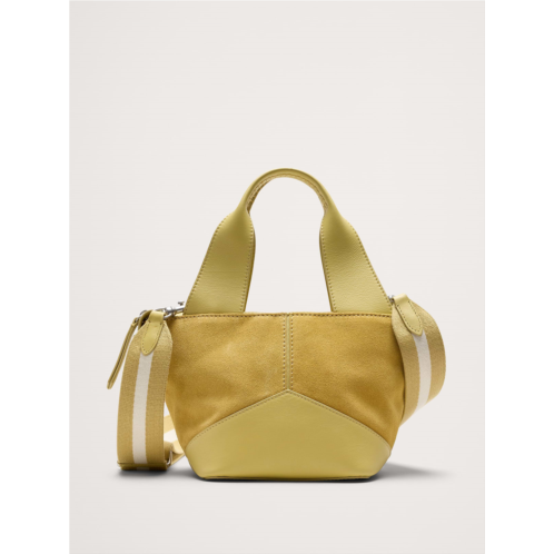 Bananarepublic Leather & Suede Mini Zip Tote