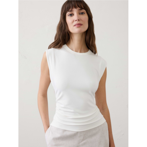 bananarepublic Soft Interlock Side-Shirred Top
