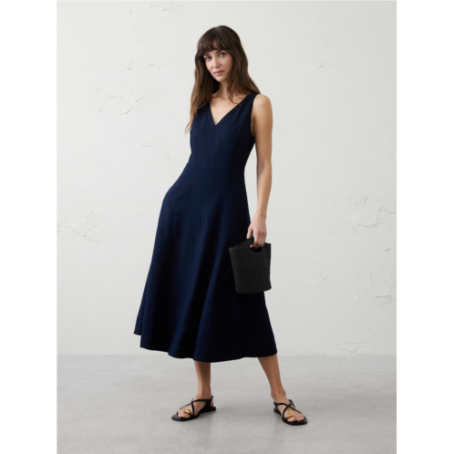 bananarepublic Linen-Blend Drapey Midi Dress