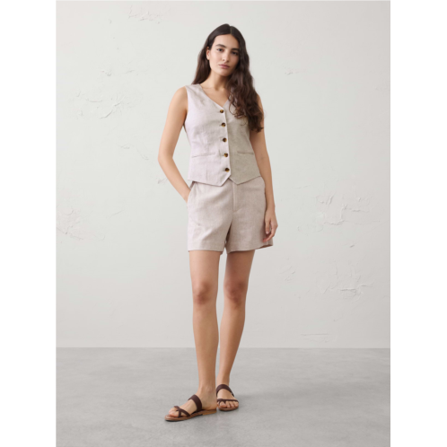 bananarepublic Linen-Blend Classic Vest