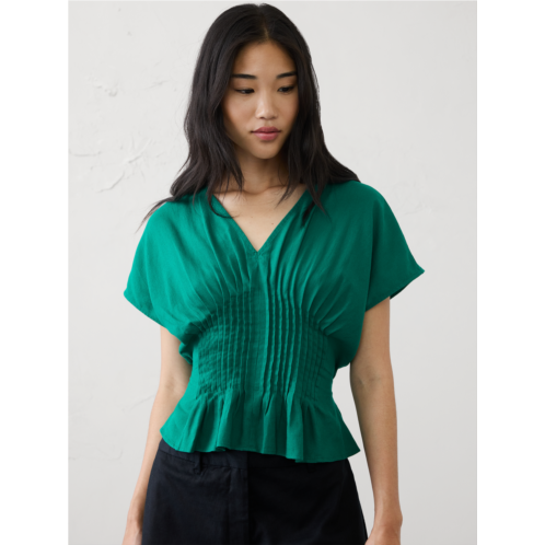 bananarepublic Pintuck-Waist Top